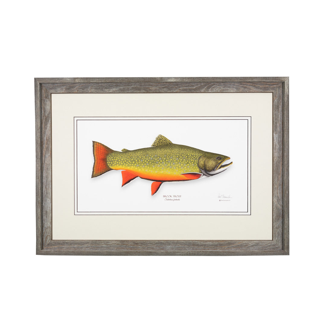 トップス Glay)Brook Trout Official Logo Sweat L Sweatshirt with embroidered brook trout design — Rangeley